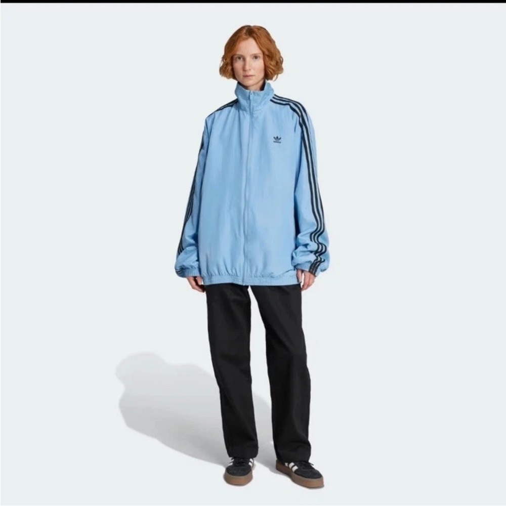 NEW Adidas JY2638 Adilenium Season 3 Oversized Blue Zip Track Jacket Women's XL